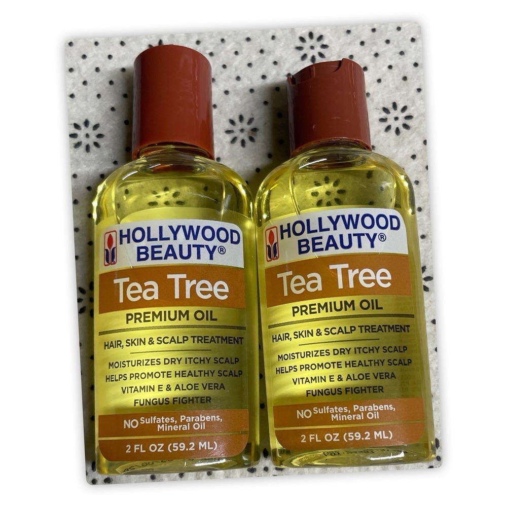 Hollywood Beauty Tea Tree Premium Oil Hair, Skin, & Scalp Treatment,‎ 2 Packs